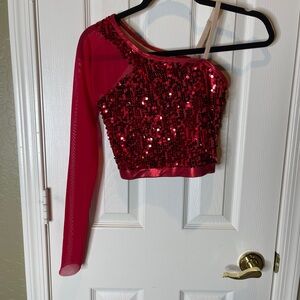 Balera Red Dance Costume Set (top & bottoms)